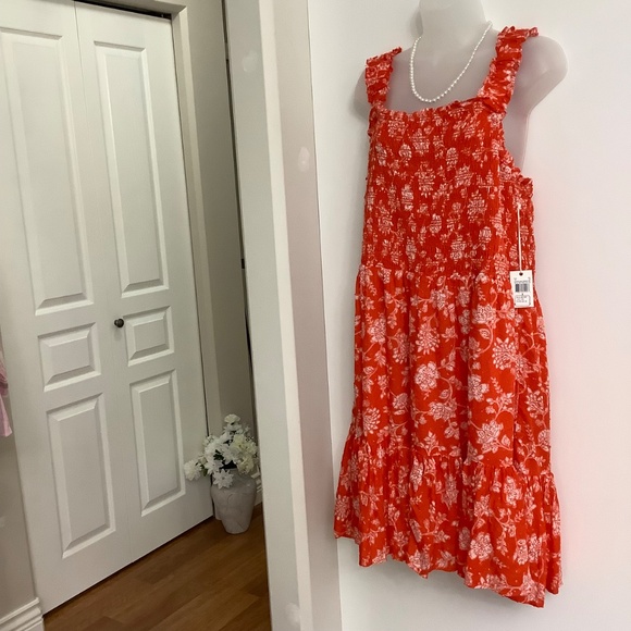 Dex NWT Orange Sun Dress XL - Picture 4 of 8
